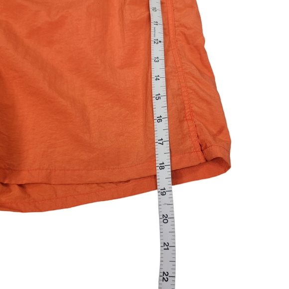 Vintage 90s Speedo Mesh Lined Swim Trunks Orange Nylon Men's Size Large - Picture 12 of 13